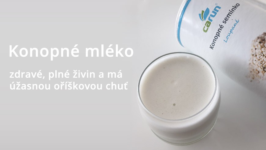 Výživné konopné mléko