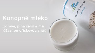 Výživné konopné mléko